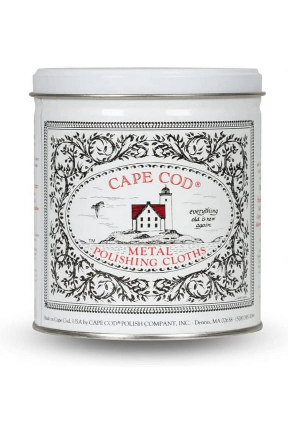 Polishing Metal Tin Bundle for Fine Metals | (12) 4X6 Polishing Cloths | (1) 12x12 Buffing Cloth | (1) Pair of Nitrile Gloves