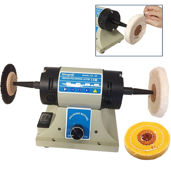 Polishing Powerful Motor 2/5 HP Lathe Bench Top Polisher Buffing Variable Speed
