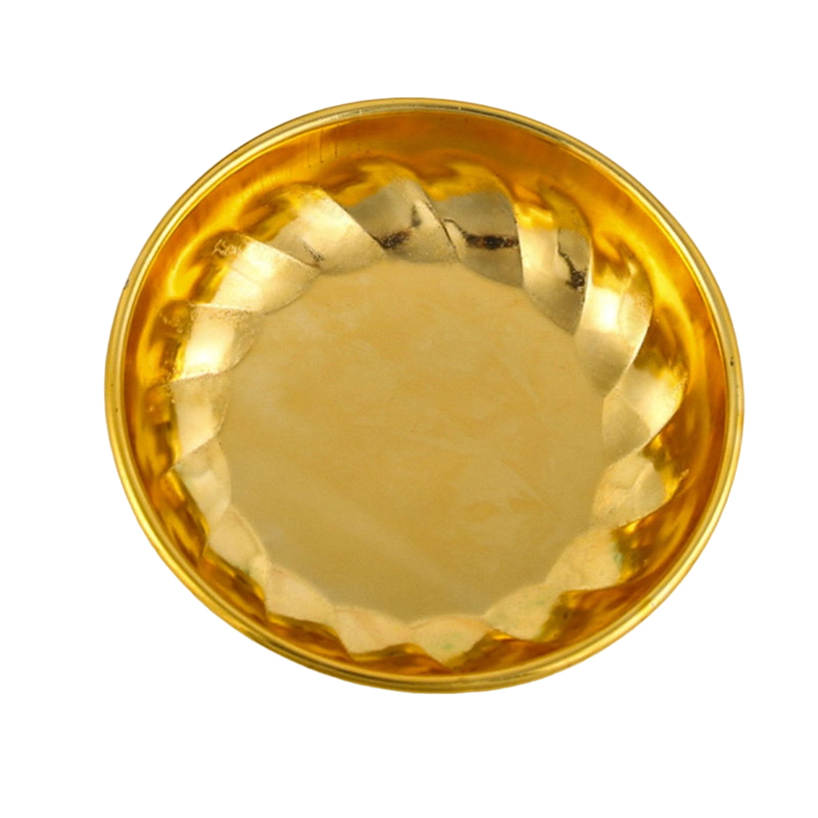 Polishing Smooth Surface Metal Sauce Dish Stackable Round Soy Sauce