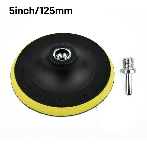 Polishing Tool Buffing Plate Backing Pad Holder Disc M14 Drill Thread Kit 5in