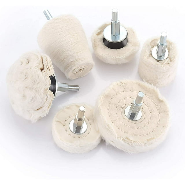 Polishing Wheel for Drill, Buffing Attachment 6 Pcs Brush Set Conical Polishing Wheel Polishing