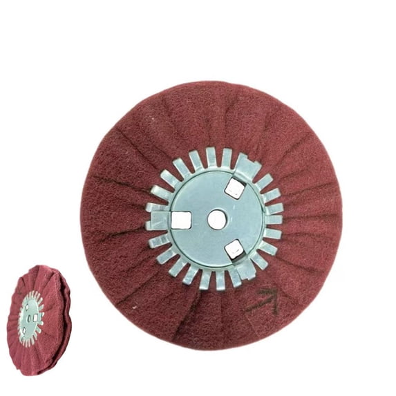 Polishing Wheel for Metal Wood and Plastic Provides Fast Deburring and Prepping for Uniform Matte or Satin Finish with 16mm Bore