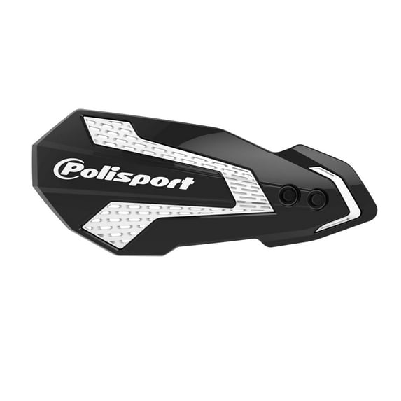 Polisport 8308200006 MX Flow Perch Mount Handguard - Black/White