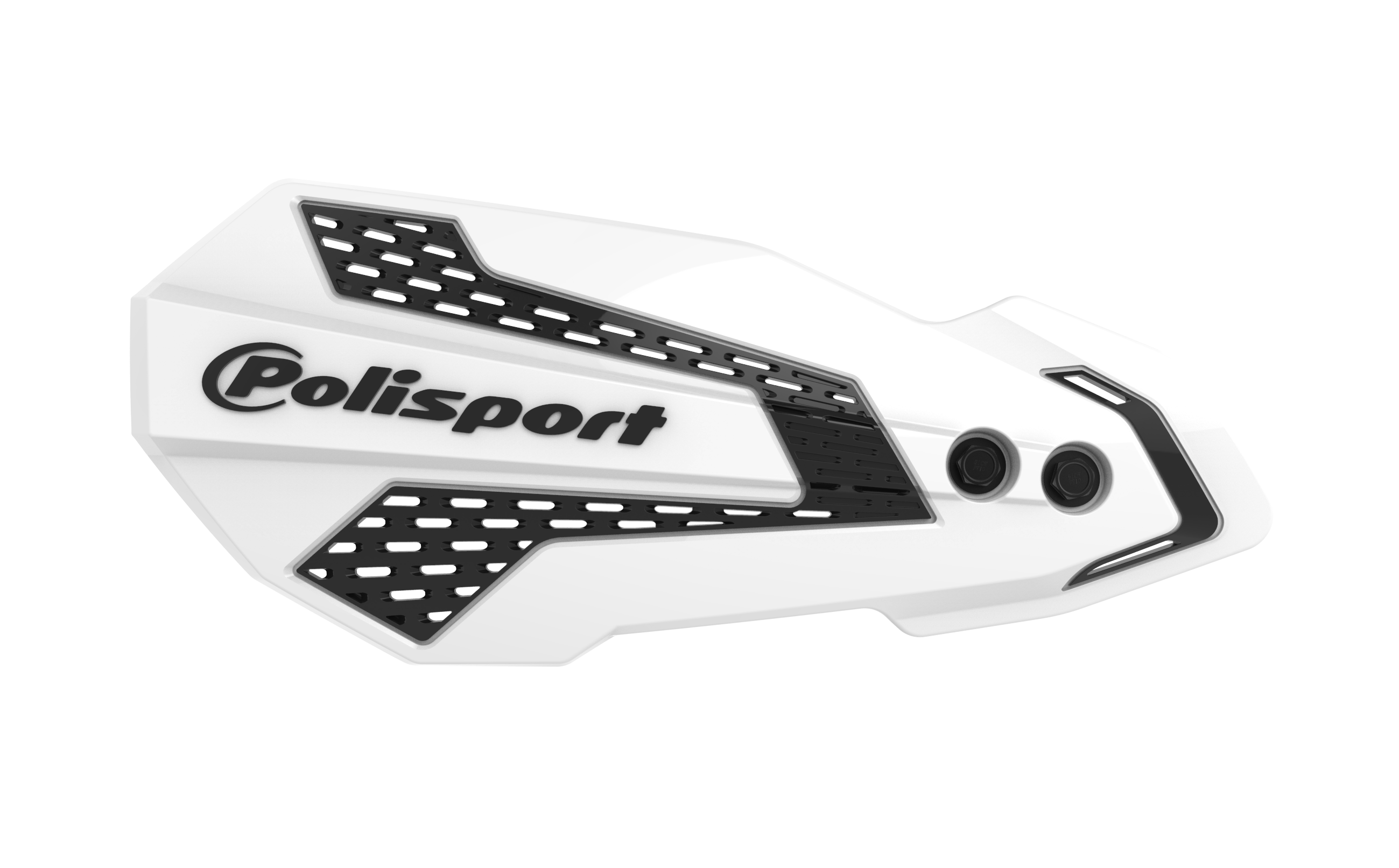 Polisport 8308200010 MX Flow Perch Mount Handguard White/Black