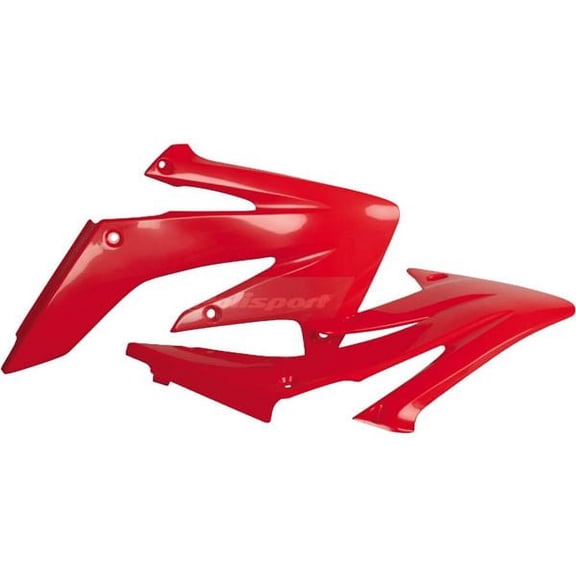 Polisport  8410300003; (Pair) Rad Shrouds Fits Honda Red