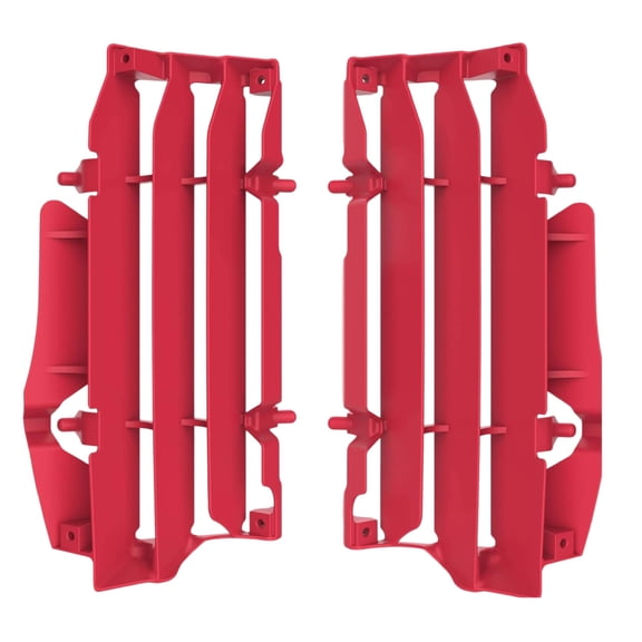 Polisport Radiator Louvers - Red Panels for Beta RR2T 200 (2020-2022) RR2T 125 (2020-2022) RR4T 480 (2020-2022) RR4T 430 (2020-2022) - OEM Fit, Durable Plastic, Enhanced Airflow, Easy Installation