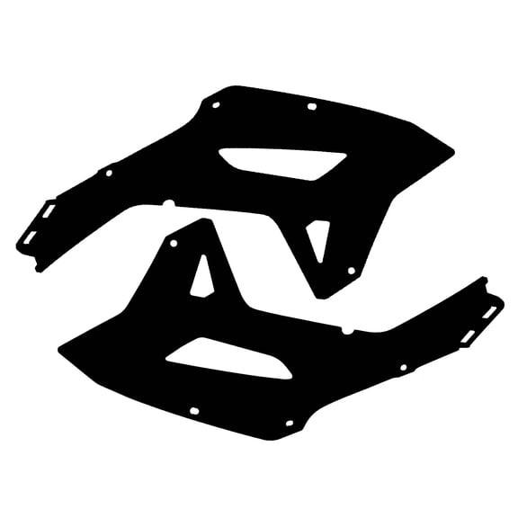 Polisport Radiator Scoops - Black Panels for Honda CRF 250RX (2022-2024) Honda CRF 450RX (2021-2024) - OEM Fit, Glossy Finish, Lightweight & Impact-Resistant, Easy Installation