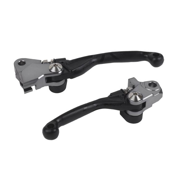 Polisport Pivot Unbreakable Levers Kit Fits: Kawasaki KX250 (20132020) Motocross (MX/Enduro) Brake/Clutch Levers, Durable Composite, OEM Shape, Easy Install, Black