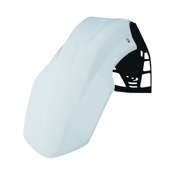 Polisport Motocross (MX) FreeFlow Universal Front Fender - Universal Fit for all Full Size Dirt Bikes - White