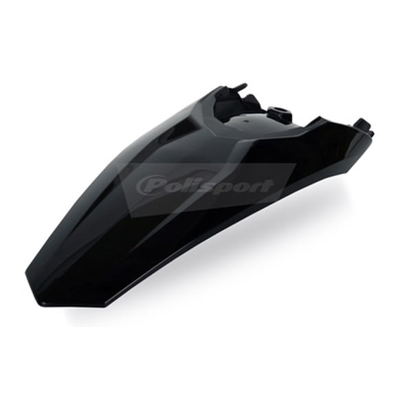 Polisport Rear Fender Black Durable Gloss Polypropylene Off-Road Dirt Bike KTM EX/SX/XC 2011-2016 OEM Replacement (8595400006)