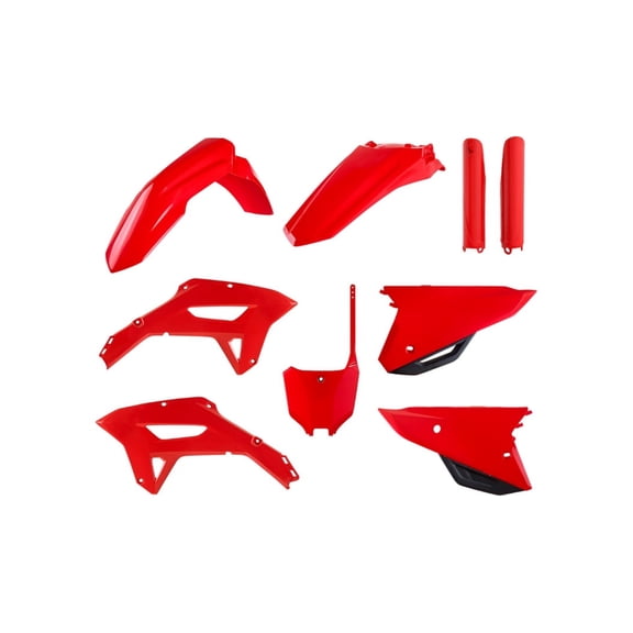 Polisport Motocross (MX) Replica Plastic Kit for Honda CRF 250RX (2022-24) Dirt Bike  OEM Quality, Durable, Flexible & Perfect Fit  Red
