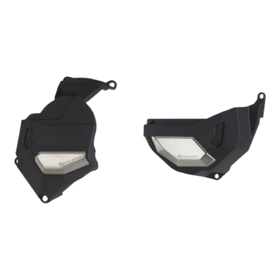 Polisport Clutch and Altenator Cover Protector Kit (Black) - Compatible with Honda CRF 1100 L Africa Twin DCT (2020-2023)