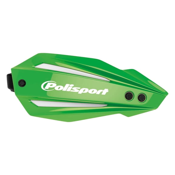 Polisport Bullit Full Wrap-Around Handguard for Motocross Motorcycles–Universal Repair Handguard – Durable, Flexible, Easy to Install, Supermoto, Motard, Dirt Bikes & Off-Road Protection- Green