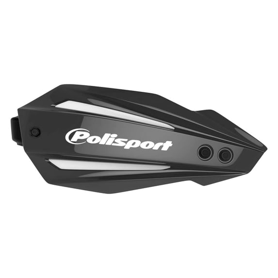 Polisport Bullit Full Wrap-Around Handguard for Motocross Motorcycles–Universal Repair Handguard – Durable, Flexible, Easy to Install, Supermoto, Motard, Dirt Bikes & Off-Road Protection- Black