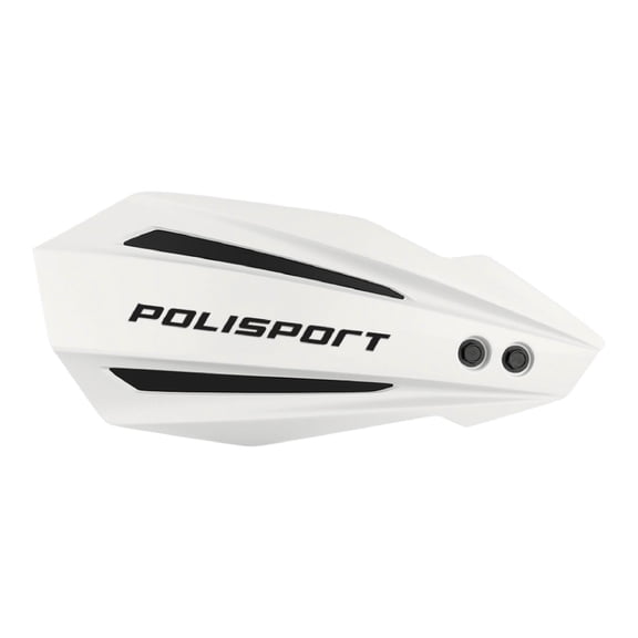 Polisport Bullit Handguard for Motocross Motorcyclesfor Yamaha YZ/YZF/WR (2008-25)  2 Lever Mounting Systems, Durable, Easy to Install, Supermoto, Motard, Dirt Bikes & Off-Road Protection- White