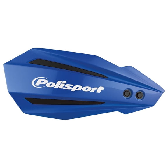 Polisport Bullit Handguard for Motocross Motorcycles–Universal Handguard Shield – Durable, Flexible, Easy to Install, Supermoto, Motard, Dirt Bikes & Off-Road Protection- Blue