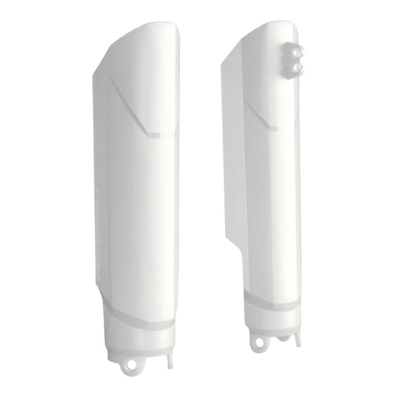 Polisport Fork Guard FWA for Honda CRF250R/450R/RX 2019-2024 | High-Impact Polypropylene, OEM Fit, White, Full Wrap Motocross Fork Protection