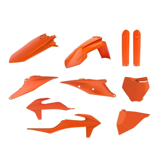 Polisport Full Replica Plastic Kit for KTM XC; XC-F; SX; SX-F 2019-22 Orange