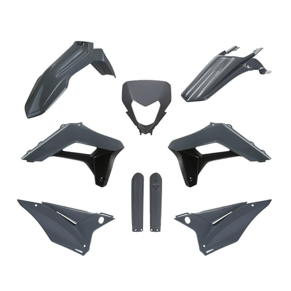 Polisport Full Replica Plastic Kit for Sherco SE/SEF (2024) OEM Quality with Superior Fit, Flexibility, and Durability (Gray)