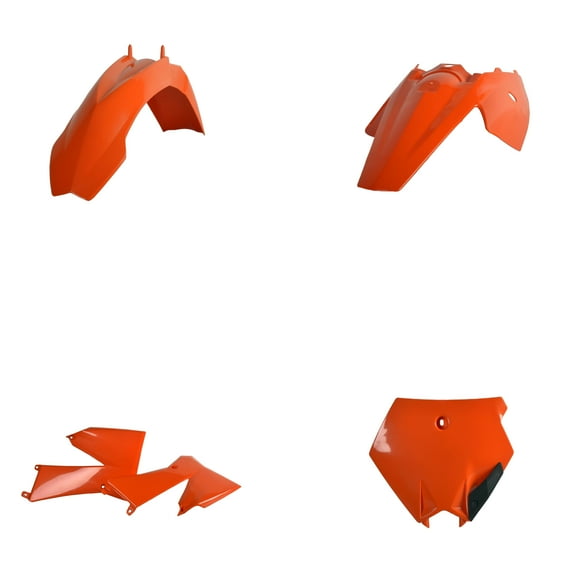 Polisport Full Plastic Kit for KTM 85 SX (2006-2012) OEM Quality Restyling Kit with Superior Fit, Flexibility, and Durability (Orange)