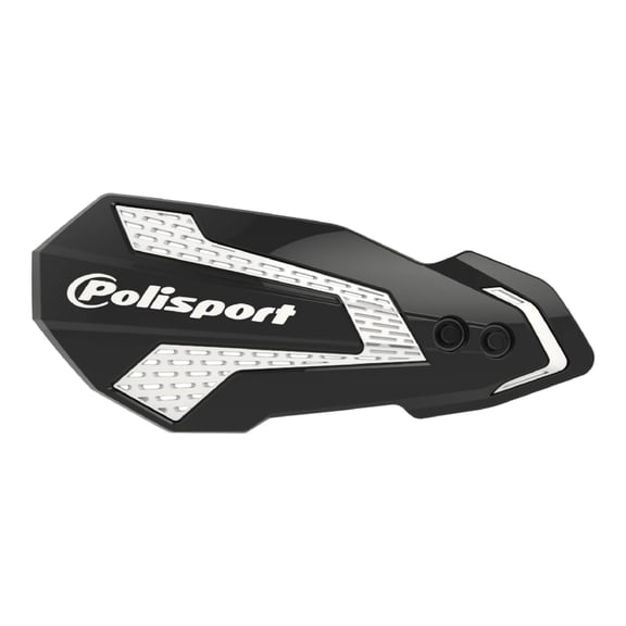 Polisport MX Flow Handguard for Motocross Motorcyclesfor Honda CRF 450R/RX (2021-23) Durable, Flexible, Easy to Install, Supermoto, Motard, Dirt Bikes & Off-Road Protection- Black/White