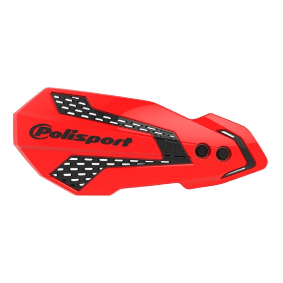 Polisport MX Flow Handguard for Motocross Motorcyclesfor Honda CRF 450R/RX (2021-23)  Durable, Flexible, Easy to Install, Supermoto, Motard, Dirt Bikes & Off-Road Protection- Red/Black