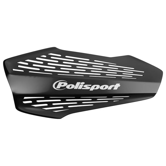 Polisport MX Force Handguard for Motocross Motorcycles–Universal Handguard Shield – Durable, Flexible, Easy to Install, Supermoto, Motard, Dirt Bikes & Off-Road Protection- Black