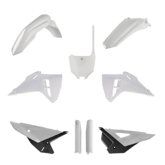 Polisport Motocross (MX) Replica Plastic Kit for Honda CRF250R (2025) Dirt Bike OEM Quality, Durable, Flexible & Perfect Fit White/Black