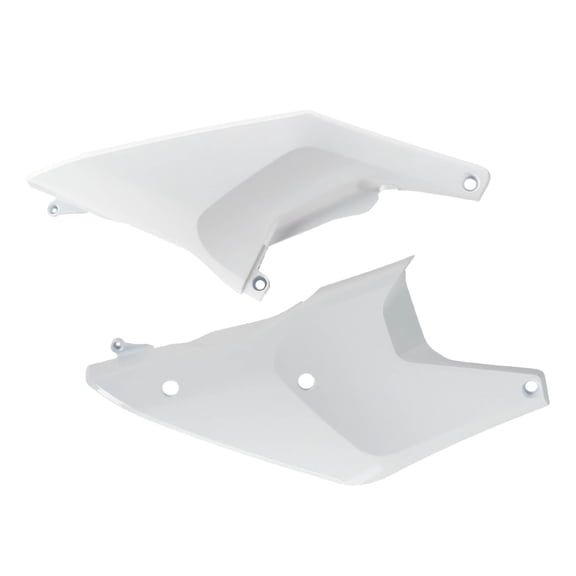 Polisport Motocross (MX) Replica Plastics Side Panels for Husqvarna FC/FE/FX/TC/TE/TX (2023-24) Dirt Bike OEM Quality, Durable, Flexible & Perfect Fit White