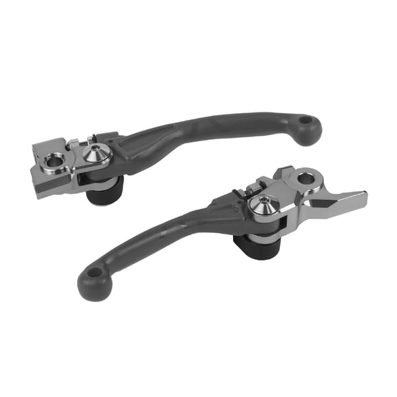 Polisport Pivot Unbreakable Levers Kit Fits: Kawasaki KX250/KX450 (20192023) Motocross (MX/Enduro) Brake/Clutch Levers, Durable Composite, OEM Shape, Easy Install, Nardo Grey