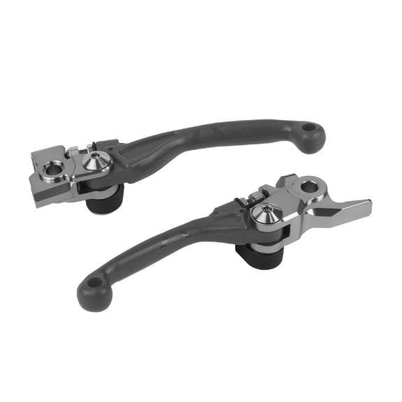 Polisport Pivot Unbreakable Levers Kit Fits: Suzuki RM-Z 450 (20052023) RMZ 250 (2007-2022) Motocross (MX/Enduro) Brake/Clutch Levers, Durable Composite, OEM Shape, Easy Install, Nardo Grey