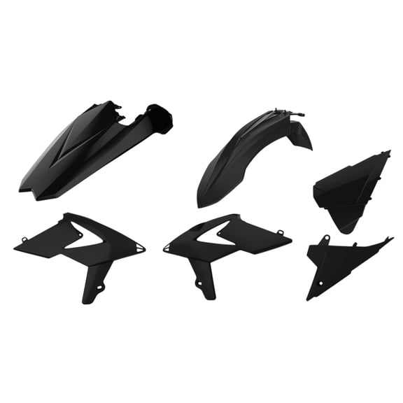 Polisport Motocross (MX) Replica Plastic Enduro Kit for Beta RR 2T/4T (2018-19) Dirt Bike  OEM Quality, Durable, Flexible & Perfect Fit  Black