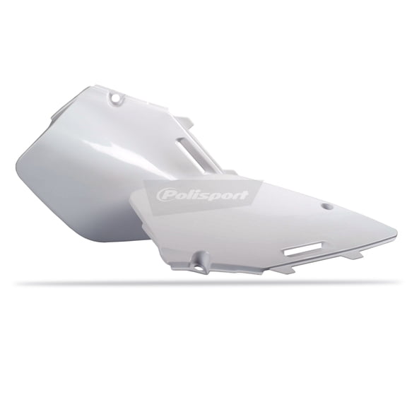Polisport Motocross (MX) Replica Plastics Side Panels for Suzuki RM 125/250 (1996-00) Dirt Bike OEM Quality, Durable, Flexible & Perfect Fit White