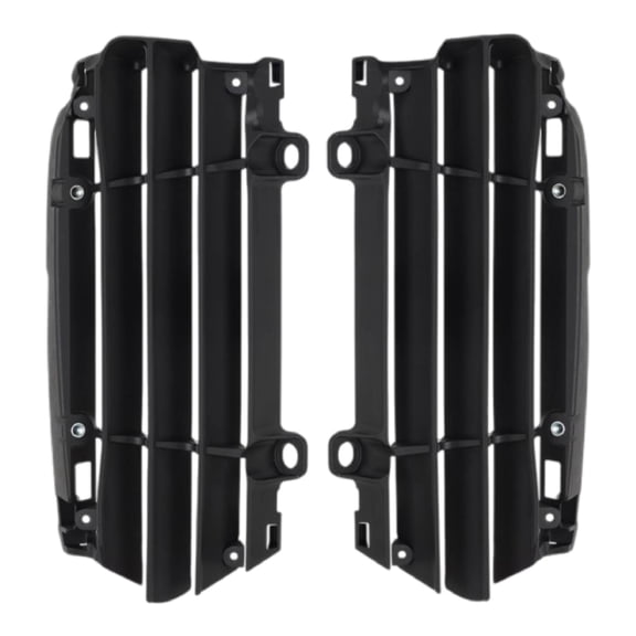 Polisport Radiator Louvers - Black Panels for GasGas (2024) Husqvarna (2023-2024) KTM (2023-2024) - OEM Fit, Durable Plastic, Enhanced Airflow, Easy Installation