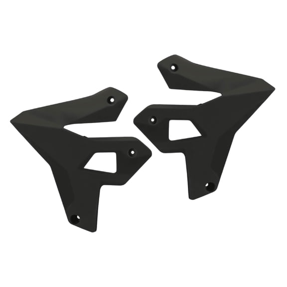 Polisport Radiator Scoops - Black Panels for Suzuki DR-Z400 (2000-2024) - OEM Fit, Glossy Finish, Lightweight & Impact-Resistant, Easy Installation