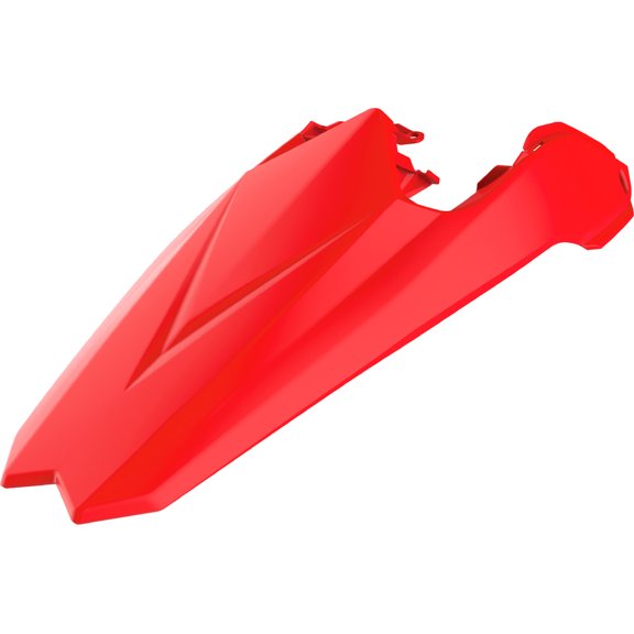 Polisport Rear Fender - Red Durable Gloss Polypropylene Offroad Motorcycle Body Replacement (8556000004)