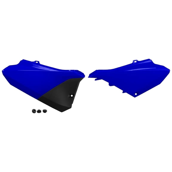 Polisport Motocross (MX) Replica Plastics Side Panels for Yamaha YZ 85 (2022-26) Dirt Bike OEM Quality, Durable, Flexible & Perfect Fit Blue/Black
