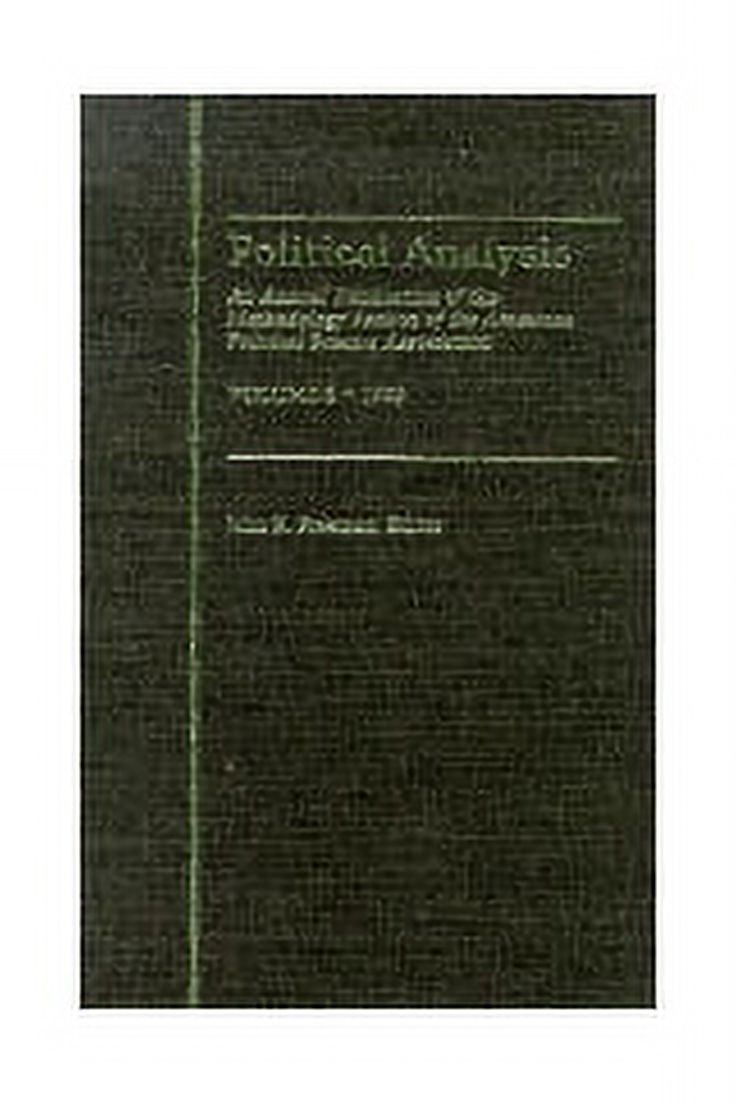 Political Analysis: Political Analysis : An Annual Volume of the ...
