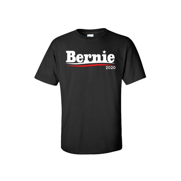 Political Bernie 2020 Short Sleeve T-Shirt-Black-XL