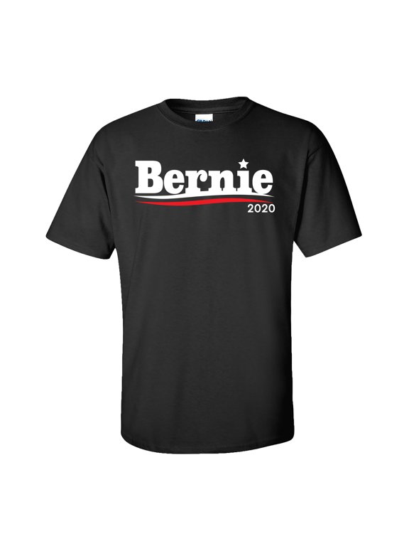 Political Bernie 2020 Short Sleeve T-Shirt-Black-XXXL