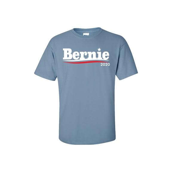 Political Bernie 2020 Short Sleeve T-Shirt-Stone Blue-Medium