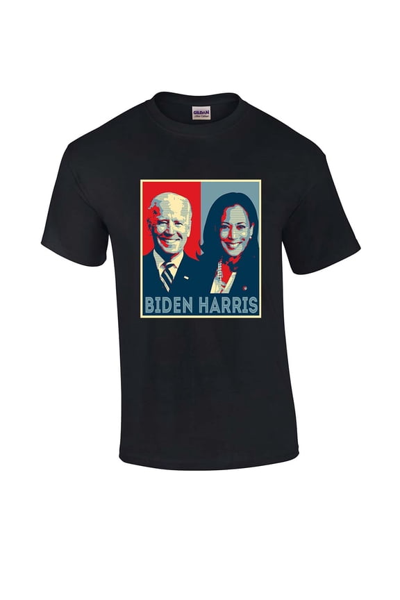 Political Biden Harris Poster Joe Biden Kamala Harris Short Sleeve T-shirt-Black-small