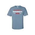 thumbnail image 1 of Political Elizabeth Warren 2020 Adult Short Sleeve T-Shirt-Stone Blue-XXXL, 1 of 4