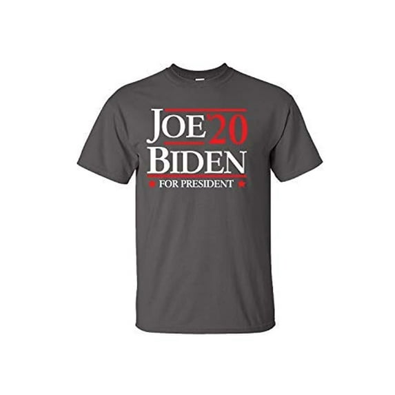 Political Joe Biden 20 Short Sleeve T-Shirt-Charcoal-Large