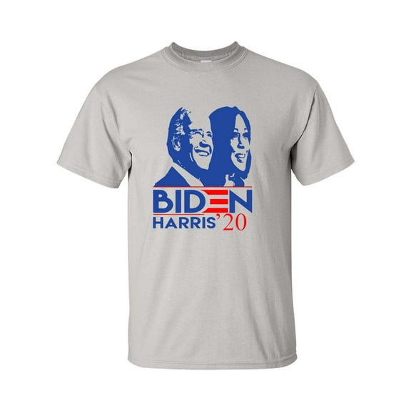 Political Joe Biden Kamala Harris Biden Harris 2020 Side Profile Short Sleeve T-shirt -Ice Grey-xl