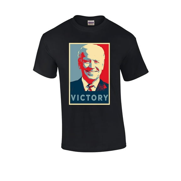 Political Joe Biden Victory Poster Biden Haris 2020 Short Sleeve T-shirt-Black-medium