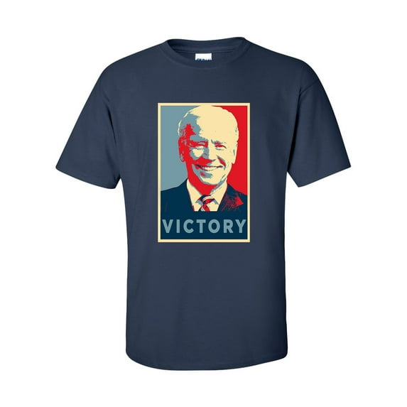 Political Joe Biden Victory Poster Biden Haris 2020 Short Sleeve T-shirt-Navy-xxl
