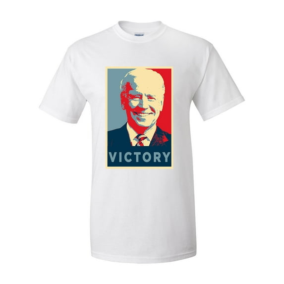 Political Joe Biden Victory Poster Biden Haris 2020 Short Sleeve T-shirt-White-small