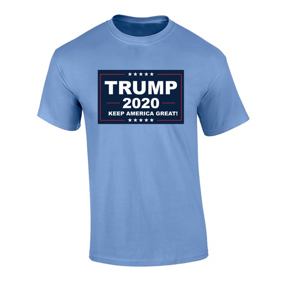 Political Keep America Great Adult Unisex Short Sleeve T-Shirt-Carolina Blue-Large