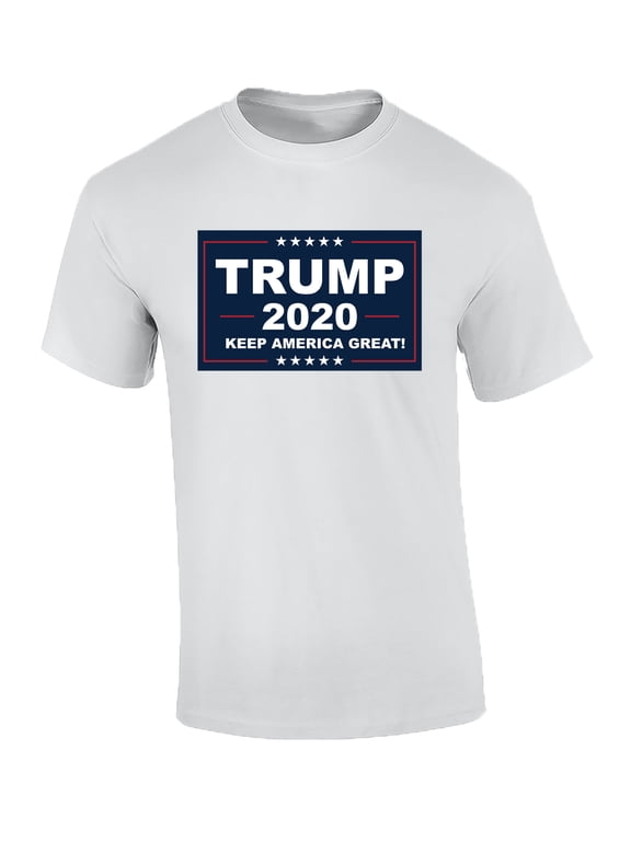 Political Keep America Great Adult Unisex Short Sleeve T-Shirt-White-XXXL
